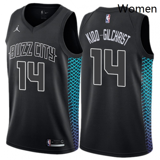 Womens Nike Jordan Charlotte Hornets 14 Michael Kidd Gilchrist Swingman Black NBA Jersey City Edition Womens Nike Jordan Charlotte Hornets 14 Michael Kidd Gilchrist Swingman Black NBA Jersey City Edition