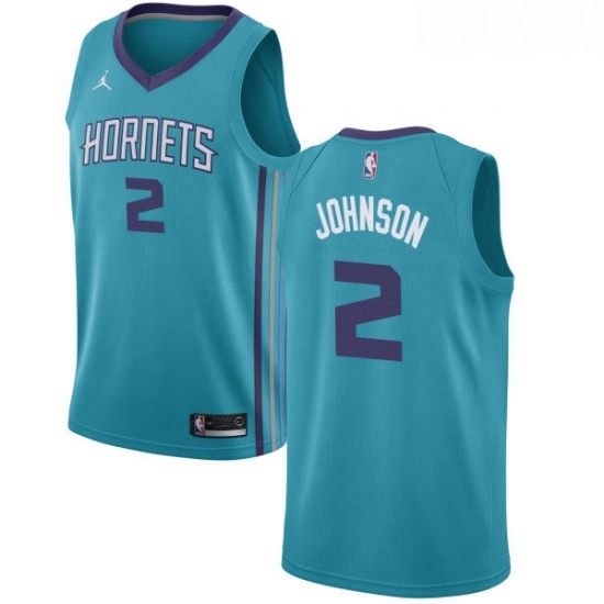 Womens Nike Jordan Charlotte Hornets 2 Larry Johnson Authentic Teal NBA Jersey Icon Edition Womens Nike Jordan Charlotte Hornets 2 Larry Johnson Authentic Teal NBA Jersey Icon Edition