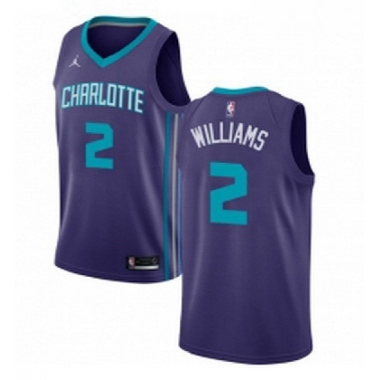 Womens Nike Jordan Charlotte Hornets 2 Marvin Williams Authentic Purple NBA Jersey Statement Edition Womens Nike Jordan Charlotte Hornets 2 Marvin Williams Authentic Purple NBA Jersey Statement Edition