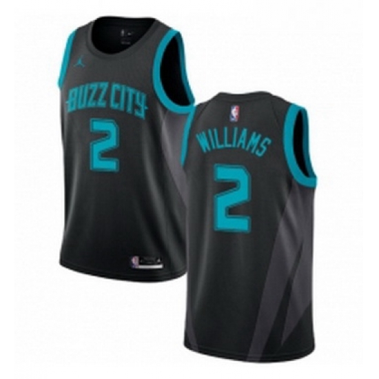 Womens Nike Jordan Charlotte Hornets 2 Marvin Williams Swingman Black NBA Jersey 2018 19 City Edition Womens Nike Jordan Charlotte Hornets 2 Marvin Williams Swingman Black NBA Jersey 2018 19 City Edition