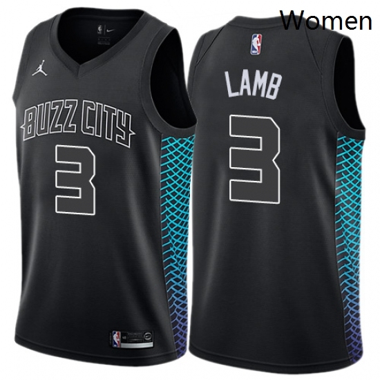 Womens Nike Jordan Charlotte Hornets 3 Jeremy Lamb Swingman Black NBA Jersey City Edition Womens Nike Jordan Charlotte Hornets 3 Jeremy Lamb Swingman Black NBA Jersey City Edition