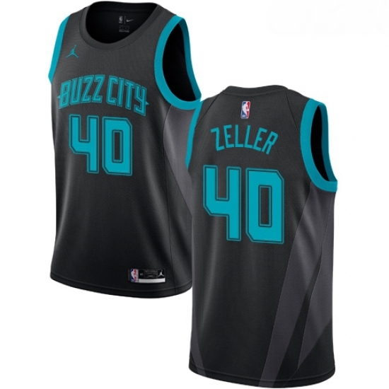 Womens Nike Jordan Charlotte Hornets 40 Cody Zeller Swingman Black NBA Jersey 2018 19 City Edition Womens Nike Jordan Charlotte Hornets 40 Cody Zeller Swingman Black NBA Jersey 2018 19 City Edition