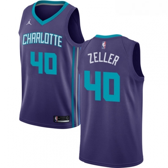 Womens Nike Jordan Charlotte Hornets 40 Cody Zeller Swingman Purple NBA Jersey Statement Edition Womens Nike Jordan Charlotte Hornets 40 Cody Zeller Swingman Purple NBA Jersey Statement Edition