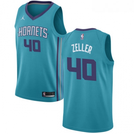 Womens Nike Jordan Charlotte Hornets 40 Cody Zeller Swingman Teal NBA Jersey Icon Edition Womens Nike Jordan Charlotte Hornets 40 Cody Zeller Swingman Teal NBA Jersey Icon Edition