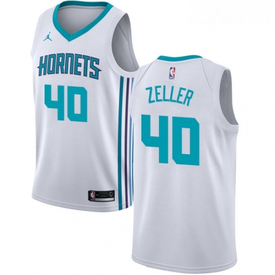 Womens Nike Jordan Charlotte Hornets 40 Cody Zeller Swingman White NBA Jersey Association Edition Womens Nike Jordan Charlotte Hornets 40 Cody Zeller Swingman White NBA Jersey Association Edition