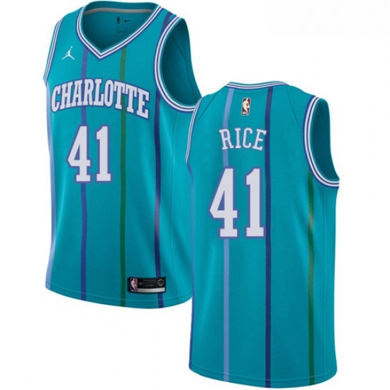 Womens Nike Jordan Charlotte Hornets 41 Glen Rice Authentic Aqua Hardwood Classics NBA Jersey Womens Nike Jordan Charlotte Hornets 41 Glen Rice Authentic Aqua Hardwood Classics NBA Jersey