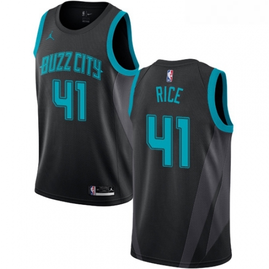 Womens Nike Jordan Charlotte Hornets 41 Glen Rice Swingman Black NBA Jersey 2018 19 City Edition Womens Nike Jordan Charlotte Hornets 41 Glen Rice Swingman Black NBA Jersey 2018 19 City Edition