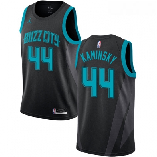 Womens Nike Jordan Charlotte Hornets 44 Frank Kaminsky Swingman Black NBA Jersey 2018 19 City Edition Womens Nike Jordan Charlotte Hornets 44 Frank Kaminsky Swingman Black NBA Jersey 2018 19 City Edition