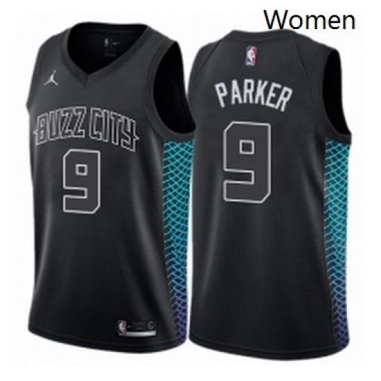 Womens Nike Jordan Charlotte Hornets 9 Tony Parker Swingman Black NBA Jersey City Edition Womens Nike Jordan Charlotte Hornets 9 Tony Parker Swingman Black NBA Jersey City Edition