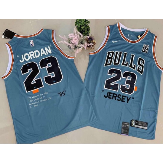 Bulls 23 Michael Jordan Blue Commemorative Edition Basketball Jersey Bulls 23 Michael Jordan Blue Commemorative Edition Basketball Jersey