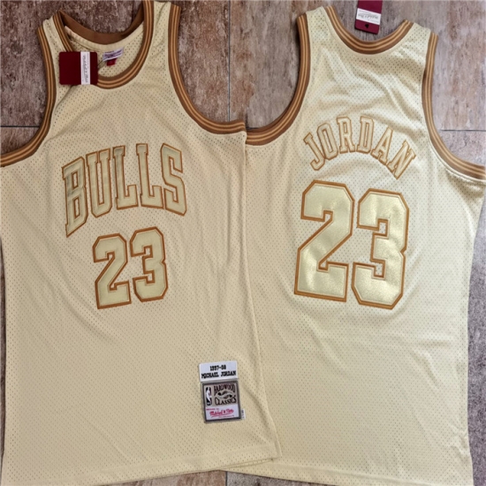 Bulls 23 Michael Jordan Cream 1997 98 Hardwood Classics Jersey Bulls 23 Michael Jordan Cream 1997 98 Hardwood Classics Jersey