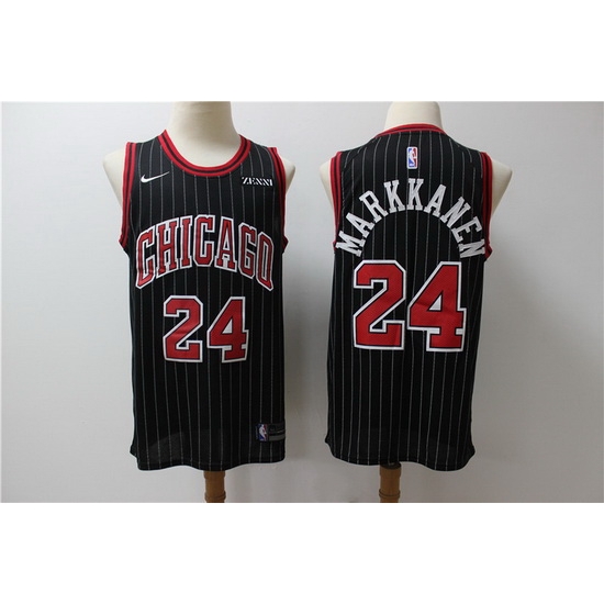 Bulls 24 Laur Markkanen Black Nike Swingman Jersey Bulls 24 Laur Markkanen Black Nike Swingman Jersey