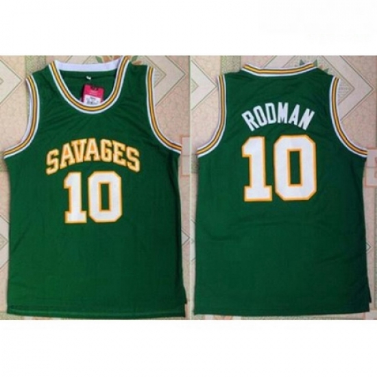 Chicago Bulls 10 Dennis Rodman Green Savage Storm College Stitched NBA Jersey Chicago Bulls 10 Dennis Rodman Green Savage Storm College Stitched NBA Jersey