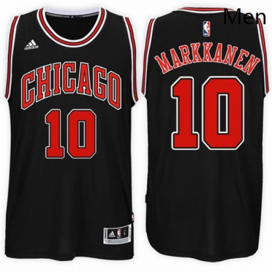 Chicago Bulls 10 Lauri Markkanen Alternate Black New Swingman Stitched NBA Jersey Chicago Bulls 10 Lauri Markkanen Alternate Black New Swingman Stitched NBA Jersey
