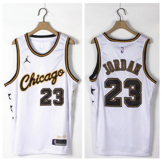 Men Bulls 23 Michael Jordan White Commemorative Edition Jordan Brand Swingman Jersey Men Bulls 23 Michael Jordan White Commemorative Edition Jordan Brand Swingman Jersey