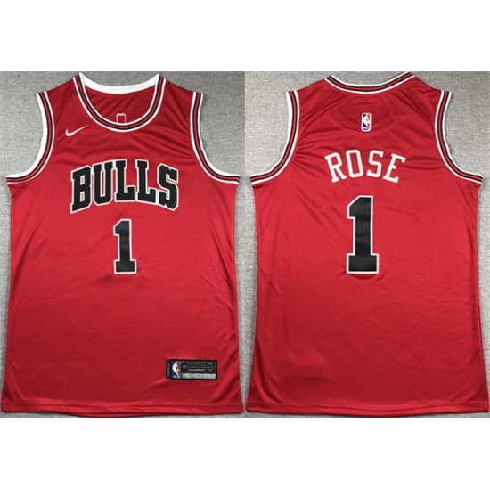 Men Chicago Bulls 1 Derrick Rose Red Stitched Basketball Jersey Men Chicago Bulls 1 Derrick Rose Red Stitched Basketball Jersey