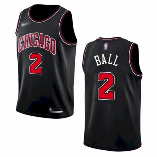 Men Chicago Bulls 2 Lonzo Ball Black 2021 Nike Swingman Stitched Jersey Men Chicago Bulls 2 Lonzo Ball Black 2021 Nike Swingman Stitched Jersey
