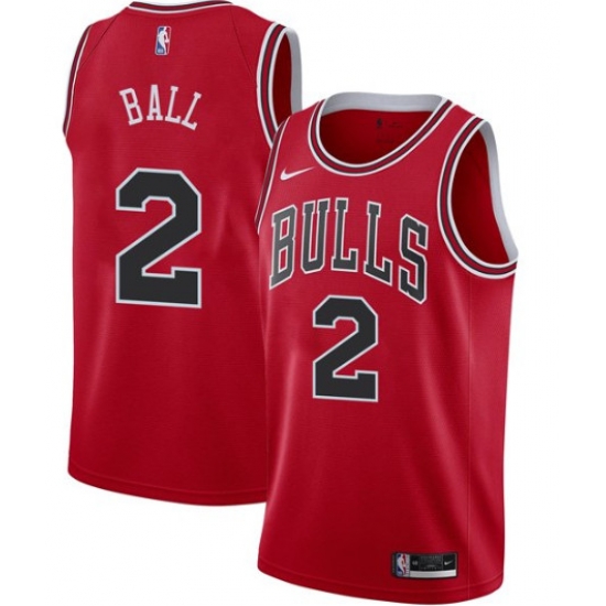 Men Chicago Bulls 2 Lonzo Ball Jersey Red Jersey Men Chicago Bulls 2 Lonzo Ball Jersey Red Jersey