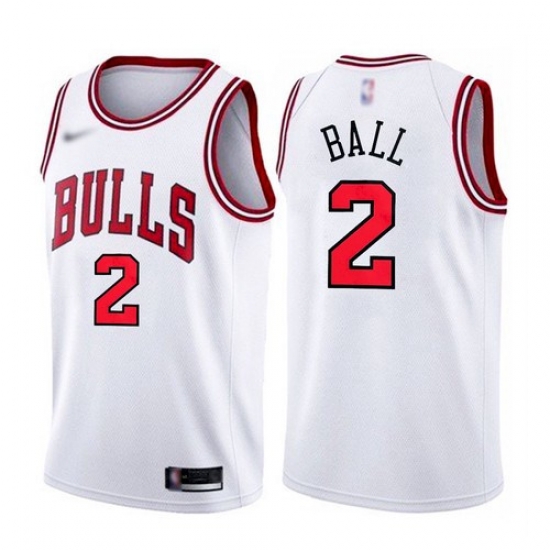 Men Chicago Bulls 2 Lonzo Ball White 2021 Nike Swingman Stitched Jersey Men Chicago Bulls 2 Lonzo Ball White 2021 Nike Swingman Stitched Jersey