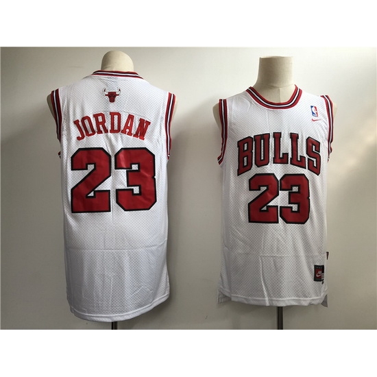 Men Chicago Bulls 23 Jordan White Throwback 2021 Nike NBA Jersey Men Chicago Bulls 23 Jordan White Throwback 2021 Nike NBA Jersey