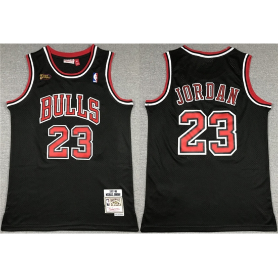 Men Chicago Bulls 23 Michael Jordan Black 1997 98 Stitched Jersey Men Chicago Bulls 23 Michael Jordan Black 1997 98 Stitched Jersey