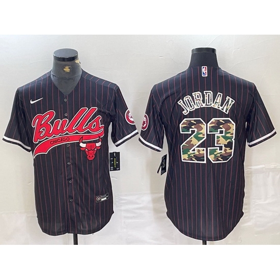 Men Chicago Bulls 23 Michael Jordan Gray Camo Cool Base Stitched Baseball Jersey 2 Men Chicago Bulls 23 Michael Jordan Gray Camo Cool Base Stitched Baseball Jersey 2