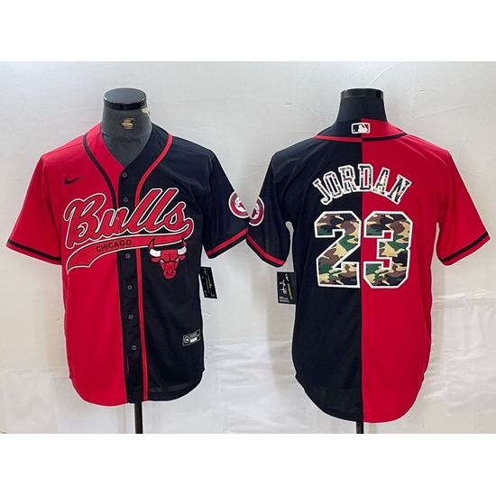 Men Chicago Bulls 23 Michael Jordan Gray Camo Cool Base Stitched Baseball Jersey 4 Men Chicago Bulls 23 Michael Jordan Gray Camo Cool Base Stitched Baseball Jersey 4