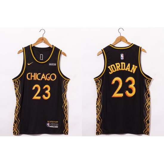 Men Chicago Bulls 23 Michael Jordan NEW Black Nike 2021 Swingman City Edition Jersey Men Chicago Bulls 23 Michael Jordan NEW Black Nike 2021 Swingman City Edition Jersey