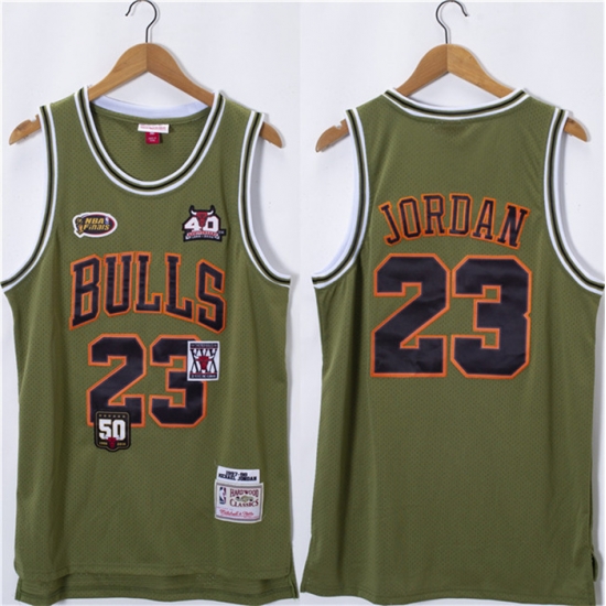 Men Chicago Bulls 23 Michael Jordan Olive Salute Stitched Basketball Jersey Men Chicago Bulls 23 Michael Jordan Olive Salute Stitched Basketball Jersey