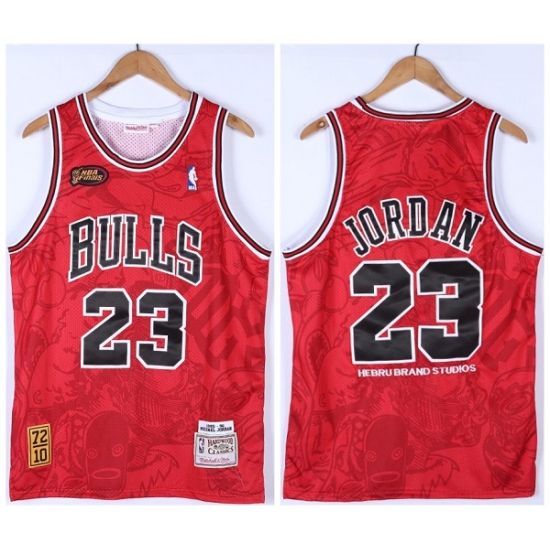 Men Chicago Bulls 23 Michael Jordan Red 1995 96 Throwback Stitched Jersey Men Chicago Bulls 23 Michael Jordan Red 1995 96 Throwback Stitched Jersey