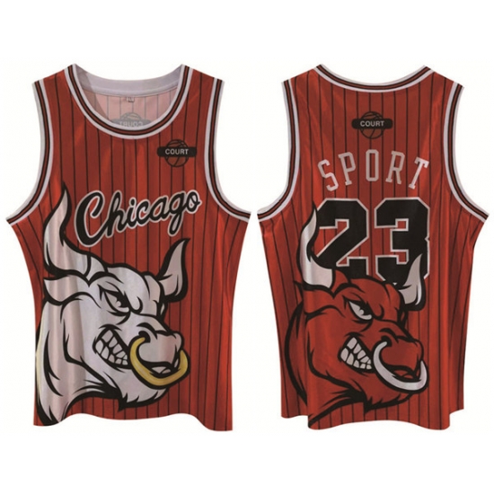 Men Chicago Bulls 23 Michael Jordan Red Print Basketball Jerse Men Chicago Bulls 23 Michael Jordan Red Print Basketball Jerse