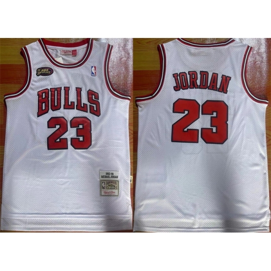 Men Chicago Bulls 23 Michael Jordan White 1997 98 NBA Finals Stitched Jersey Men Chicago Bulls 23 Michael Jordan White 1997 98 NBA Finals Stitched Jersey