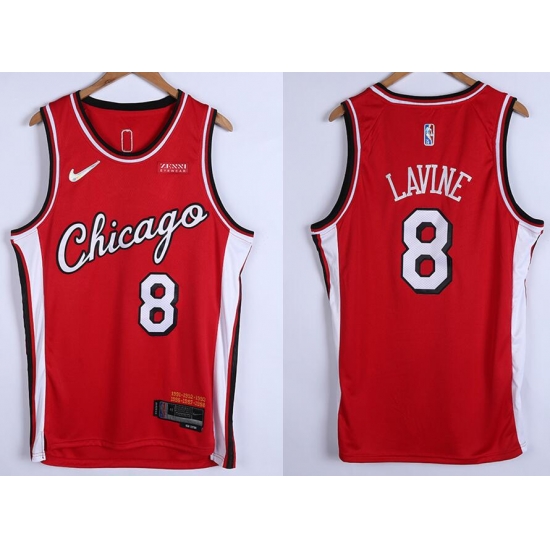 Men Chicago Bulls 8 Zach LaVine 75th Anniversary Red Edition Swingman Stitched Basketball Jersey Men Chicago Bulls 8 Zach LaVine 75th Anniversary Red Edition Swingman Stitched Basketball Jersey