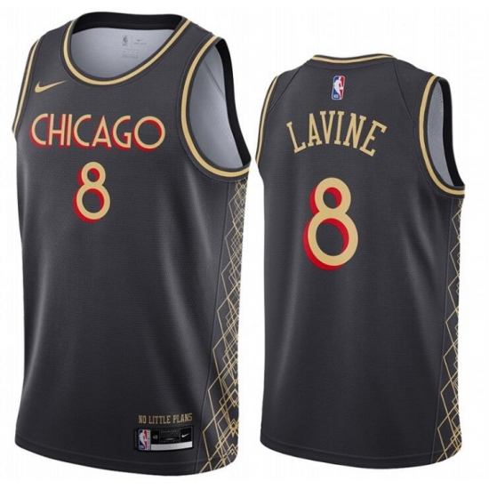 Men Chicago Bulls 8 Zach Lavine Black 2020 21 City Edition Nike Swingman Jersey Men Chicago Bulls 8 Zach Lavine Black 2020 21 City Edition Nike Swingman Jersey