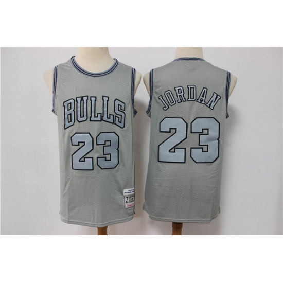 Men Chicago Bulls Michael Jordan 23 Gray Hardwood Classic Michell&Ness Limited Jersey Men Chicago Bulls Michael Jordan 23 Gray Hardwood Classic Michell&Ness Limited Jersey