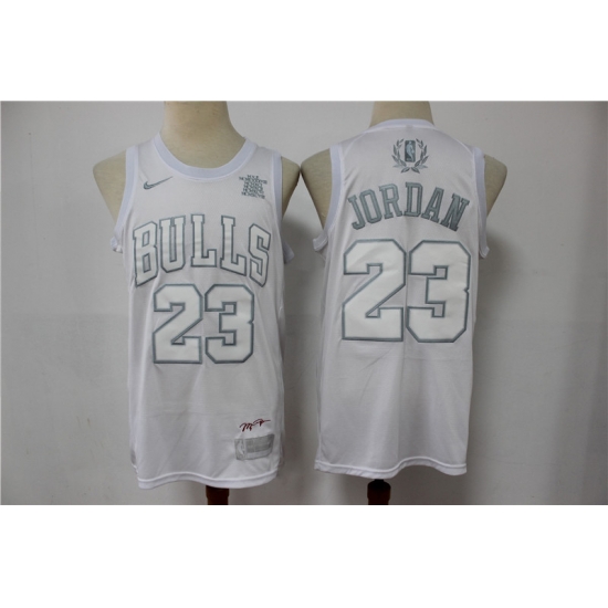 Men Chicago Bulls Michael Jordan 23 White Regular Games MVP Limited Jersey Men Chicago Bulls Michael Jordan 23 White Regular Games MVP Limited Jersey
