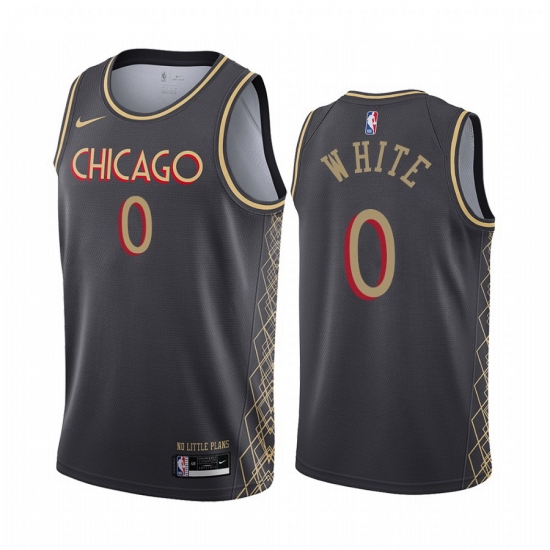 Men Nike Chicago Bulls 0 Coby White Black NBA Swingman 2020 21 City Edition Jersey Men Nike Chicago Bulls 0 Coby White Black NBA Swingman 2020 21 City Edition Jersey