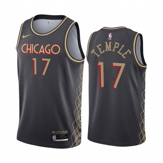 Men Nike Chicago Bulls 17 Garrett Temple Black NBA Swingman 2020 21 City Edition Jersey Men Nike Chicago Bulls 17 Garrett Temple Black NBA Swingman 2020 21 City Edition Jersey