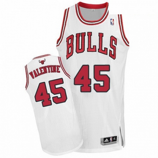 Mens Adidas Chicago Bulls 45 Denzel Valentine Authentic White Home NBA Jersey Mens Adidas Chicago Bulls 45 Denzel Valentine Authentic White Home NBA Jersey