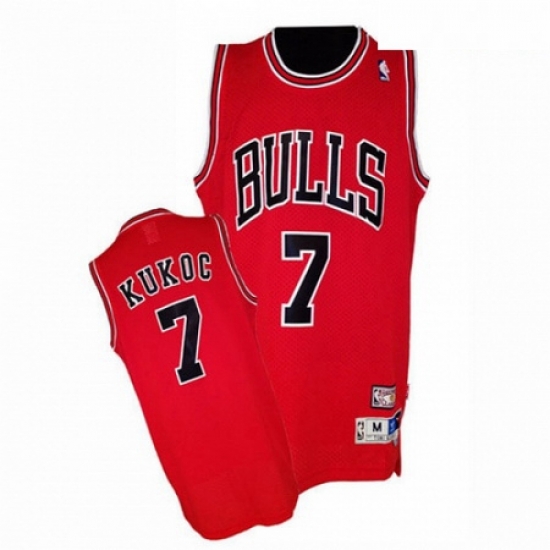 Mens Adidas Chicago Bulls 7 Tony Kukoc Authentic Red Throwback NBA Jersey Mens Adidas Chicago Bulls 7 Tony Kukoc Authentic Red Throwback NBA Jersey