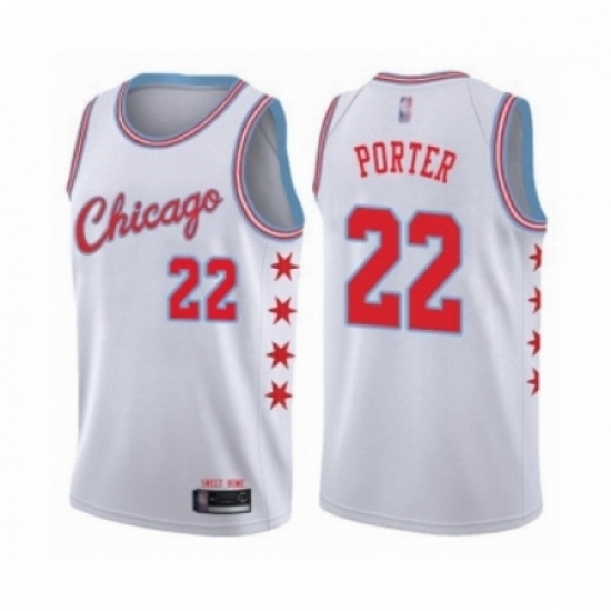Mens Chicago Bulls 22 Otto Porter Authentic White Basketball Jersey City Edition Mens Chicago Bulls 22 Otto Porter Authentic White Basketball Jersey City Edition