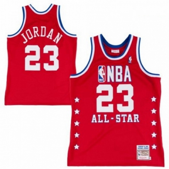 Mens Mitchell and Ness Chicago Bulls 23 Michael Jordan Authentic Red 1992 All Star Throwback NBA Jersey Mens Mitchell and Ness Chicago Bulls 23 Michael Jordan Authentic Red 1992 All Star Throwback NBA Jersey