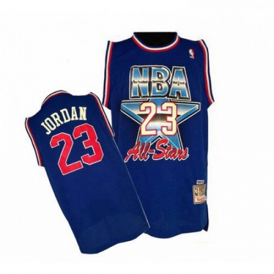 Mens Mitchell and Ness Chicago Bulls 23 Michael Jordan Swingman Blue 1992 All Star Throwback NBA Jersey Mens Mitchell and Ness Chicago Bulls 23 Michael Jordan Swingman Blue 1992 All Star Throwback NBA Jersey