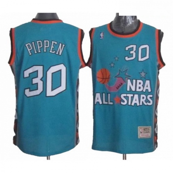 Mens Mitchell and Ness Chicago Bulls 30 Scottie Pippen Authentic Light Blue 1996 All Star Throwback NBA Jersey Mens Mitchell and Ness Chicago Bulls 30 Scottie Pippen Authentic Light Blue 1996 All Star Throwback NBA Jersey