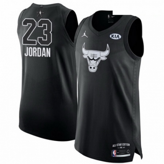 Mens Nike Chicago Bulls 23 Michael Jordan Authentic Black 2018 All Star Game Mens Nike Chicago Bulls 23 Michael Jordan Authentic Black 2018 All Star Game
