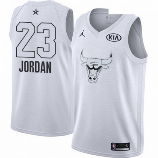 Mens Nike Chicago Bulls 23 Michael Jordan Swingman White 2018 All Star Game Mens Nike Chicago Bulls 23 Michael Jordan Swingman White 2018 All Star Game