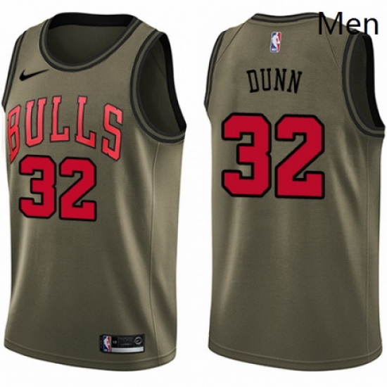 Mens Nike Chicago Bulls 32 Kris Dunn Swingman Green Salute to Service NBA Jersey Mens Nike Chicago Bulls 32 Kris Dunn Swingman Green Salute to Service NBA Jersey