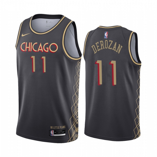 Nike Chicago Bulls 11 Demar Derozan Black NBA Swingman 2020 21 City Edition Jersey Nike Chicago Bulls 11 Demar Derozan Black NBA Swingman 2020 21 City Edition Jersey