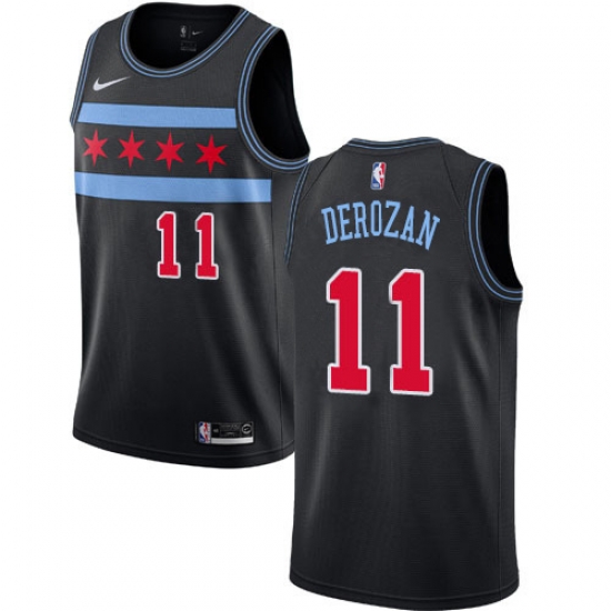 Nike Chicago Bulls 11 Demar Derozan Black NBA Swingman City Edition 2018 19 Jersey Nike Chicago Bulls 11 Demar Derozan Black NBA Swingman City Edition 2018 19 Jersey