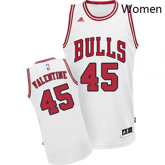 Womens Adidas Chicago Bulls 45 Denzel Valentine Swingman White Home NBA Jersey Womens Adidas Chicago Bulls 45 Denzel Valentine Swingman White Home NBA Jersey